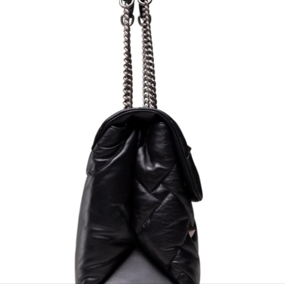 KURT GEIGER Kensington XXL Black Leather Crossbody Bag - Picture 3 of 16